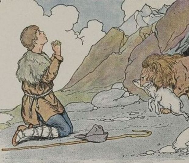 Aesop's Fables - The Shepherd And The Lion By Milo Winter