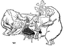 Classic Fairy Tale - Illustration For The Three Bears By Leonard Leslie Brooke