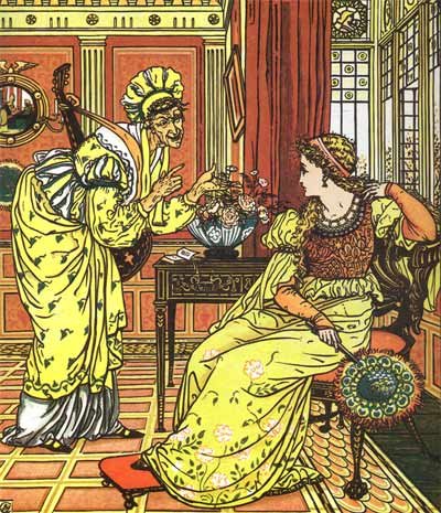 Illustration By Walter Crane For Princess Belle-Etoile - A Classic Fairy Story