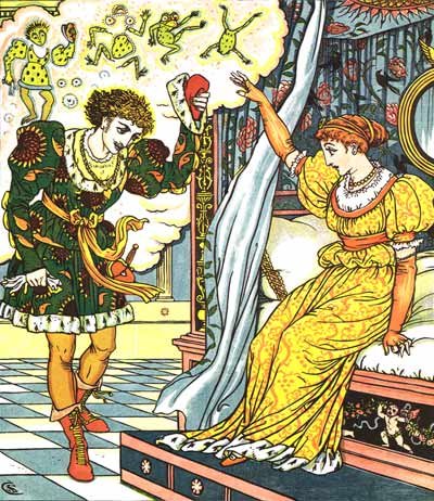 Illustration By Walter Crane For The Frog Prince - A Classic Fairy Tale