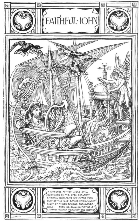 Fairy Tales From The Brothers Grimm - Faithful John By Walter Crane