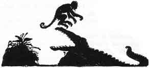 Illustration For The Monkey And The Crocodile - A Jataka Tale