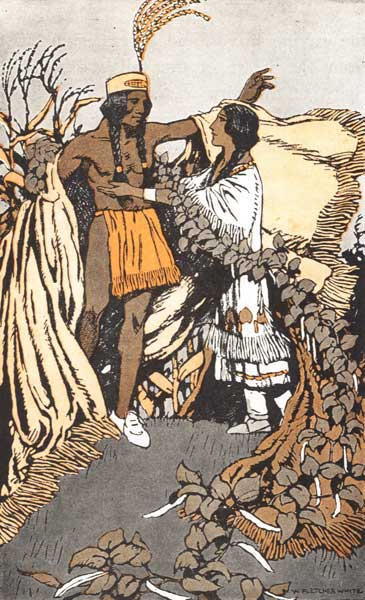 Legend Of The Iroquois - Corn Plume And Bean Maiden