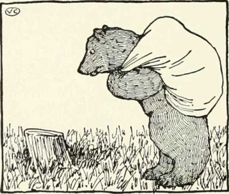 Russian Folk Tale - Illustration For The Bear And The Old Man's Daughters