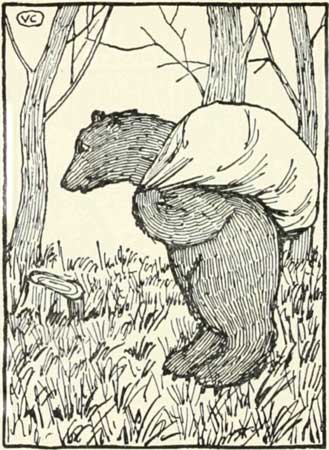 Russian Folk Tale - Illustration For The Bear And The Old Man's Daughters