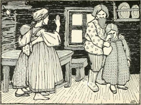 Russian Folk Tale - Illustration For King Frost