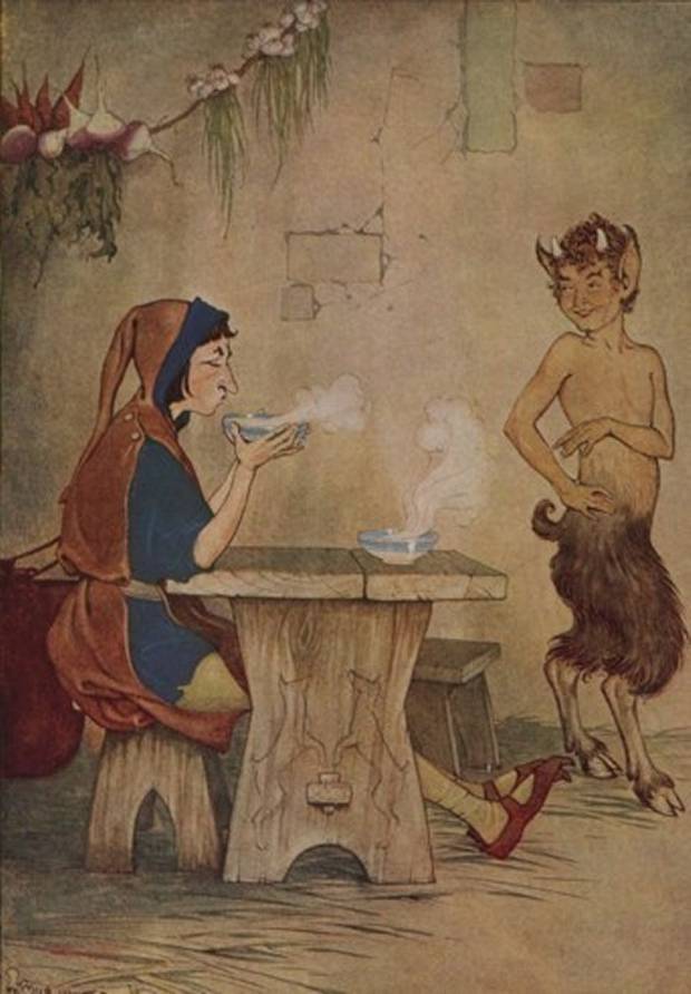 Aesop's Fables - The Man And The Satyr By Milo Winter