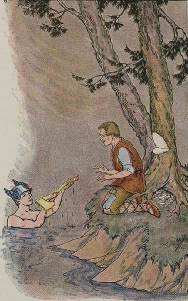 Aesop's Fables - Mercury And The Woodman By Milo Winter