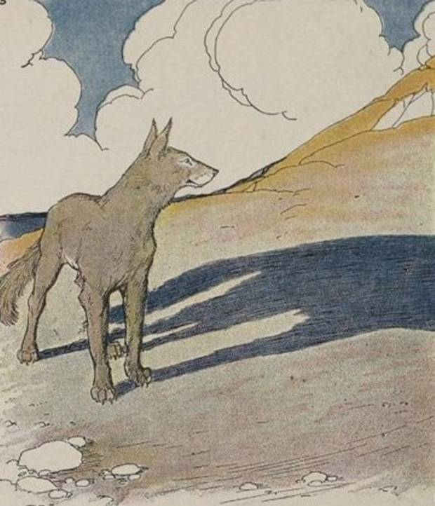 Aesop's Fables - The Wolf And His Shadow By Milo Winter