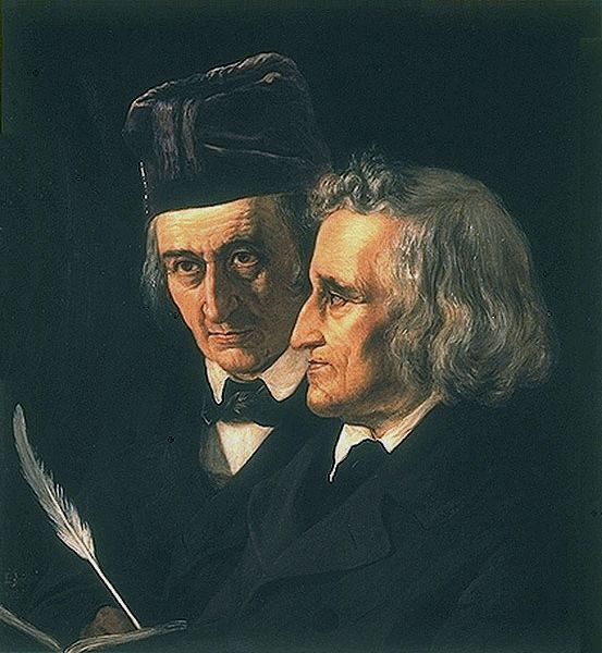 Portrait Of The Brothers Grimm By Elisabeth Jerichau-Baumann(1855)