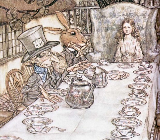 The Mad Hatter's Tea Party By Arthur Rackham
