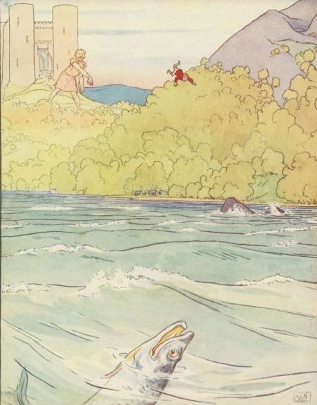 Classic Fairy Tale - Illustration For Tom Thumb By Leonard Leslie Brooke