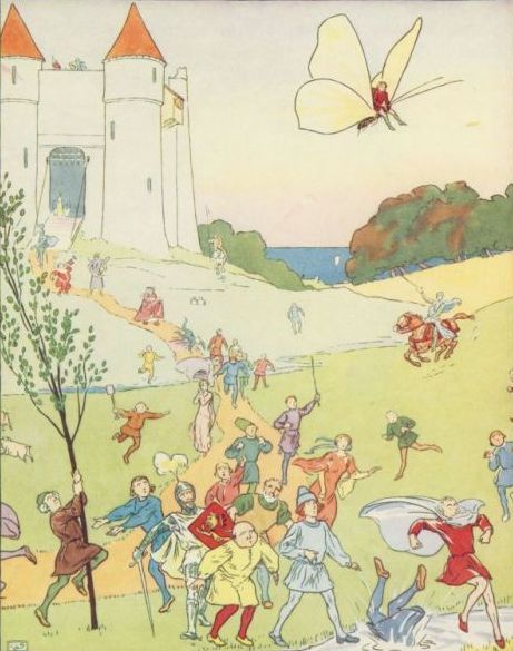 Classic Fairy Tale - Illustration For Tom Thumb By Leonard Leslie Brooke