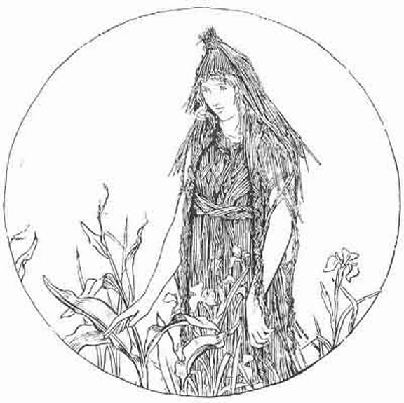 English Fairy Tale - Illustration For Cap O' Rushes
