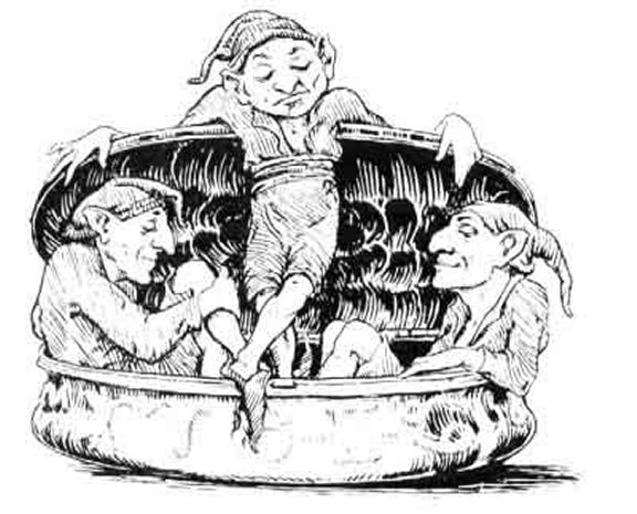 English Fairy Tale - Illustration For Jack And His Golden Snuff-Box