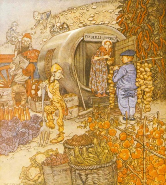 English Fairy Tale - Illustration For Mr And Mrs Vinegar By Arthur Rackham