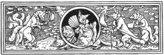 Fairy Tales From The Brothers Grimm - Decoration For How Mrs. Fox Married Again By Walter Crane