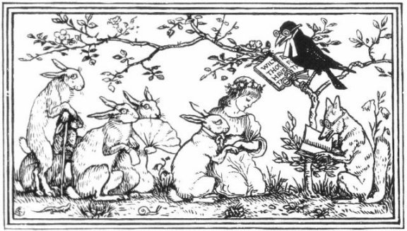 Fairy Tales From The Brothers Grimm - The Rabbit's Bride By Walter Crane