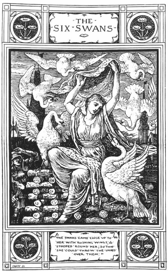 Fairy Tales From The Brothers Grimm - The Six Swans By Walter Crane