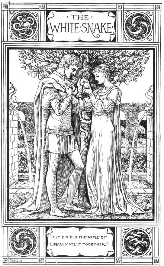 Fairy Tales From The Brothers Grimm - The White Snake By Walter Crane