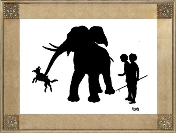 Illustration For The Elephant And The Dog - A Jataka Tale