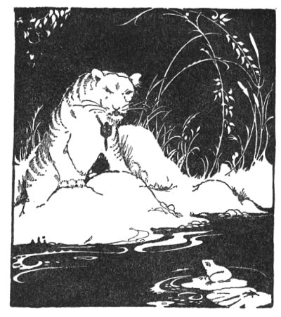 Illustration For The Tibetan Folk Tale The Tiger And The Frog